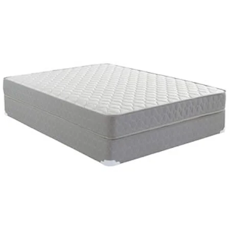 Queen 6 1/2" All Foam Mattress and 7" Tan Foundation